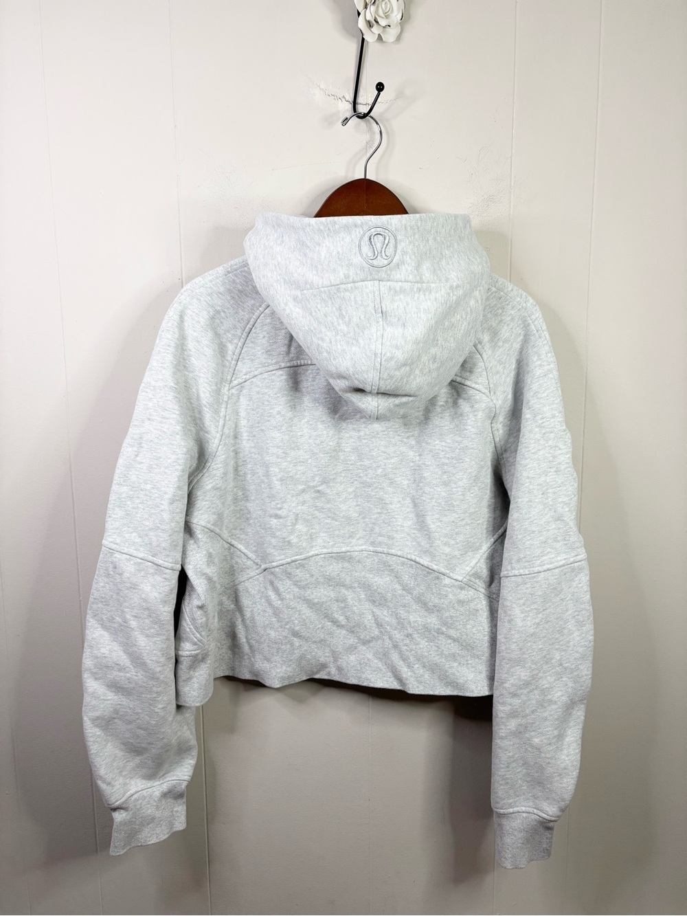 Lululemon Scuba Oversized 1/2 Zip Hoodie Clemson Ultra Light Grey XL/XXL - Picture 6 of 6